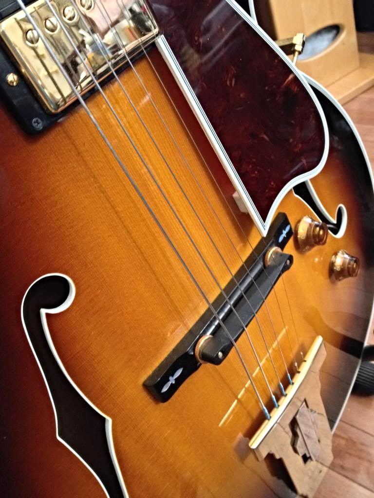 Gibson L-5 WesMo TOM Ebony Saddle Replacement